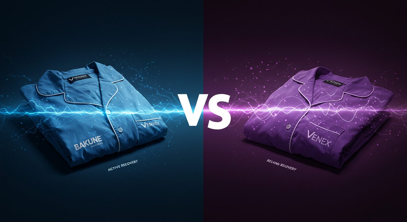 【BAKUNE vs VENEX】2大リカバリーウェア徹底比較!効果・価格・着心地の違いから、あなたに合うのはどっちか診断