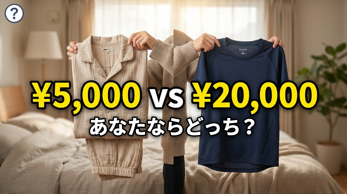 無印良品の「二重ガーゼパジャマ」とBAKUNEを徹底比較!価格差5倍の価値はある?【快適さvs疲労回復】