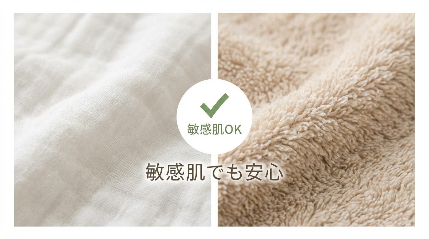 「BAKUNEはチクチクする」は誤解?敏感肌ユーザーが選ぶべき「ガーゼ」と「パイル」の正解