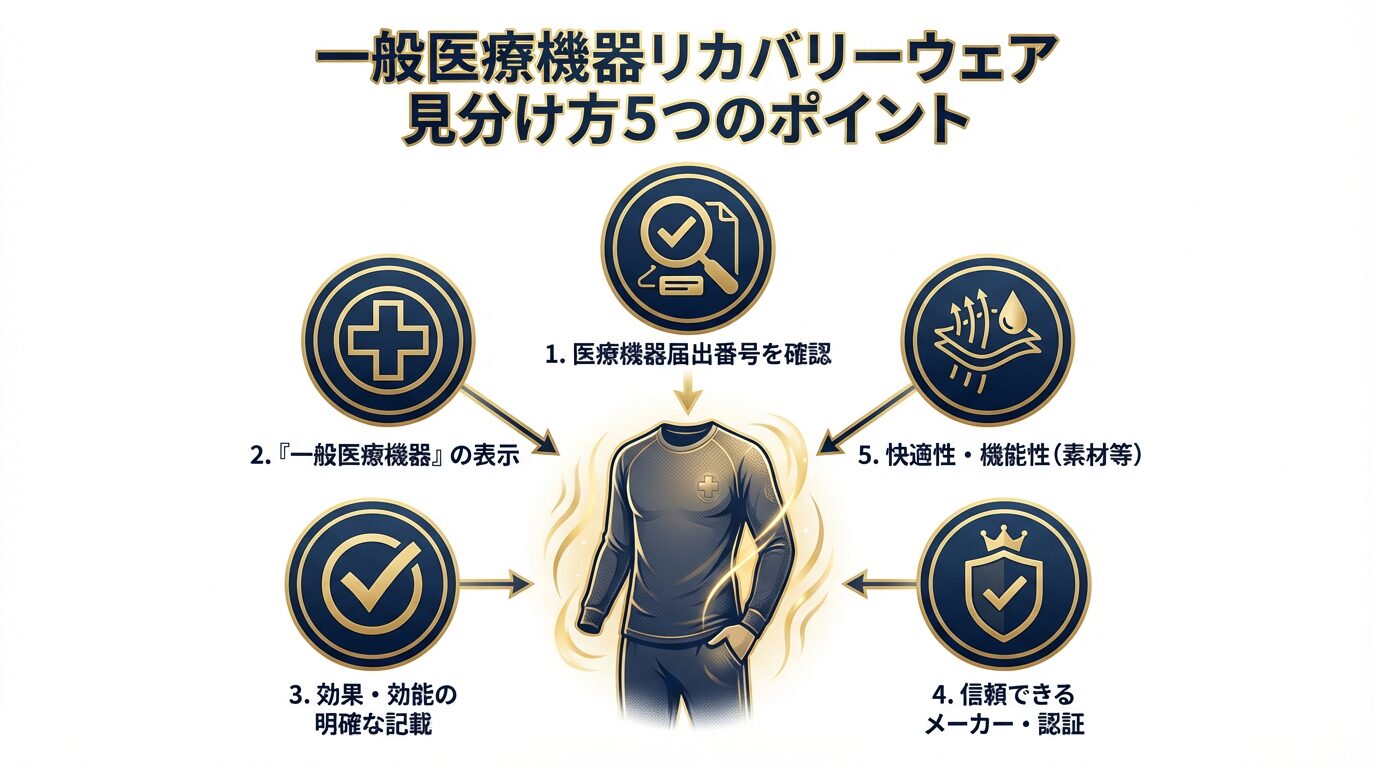 リカバリーウェアの「一般医療機器」は本物?見分け方5つのチェックポイントを専門家が解説