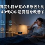 夜中に何度も目が覚める原因と対策7選｜30代・40代の中途覚醒を改善する方法