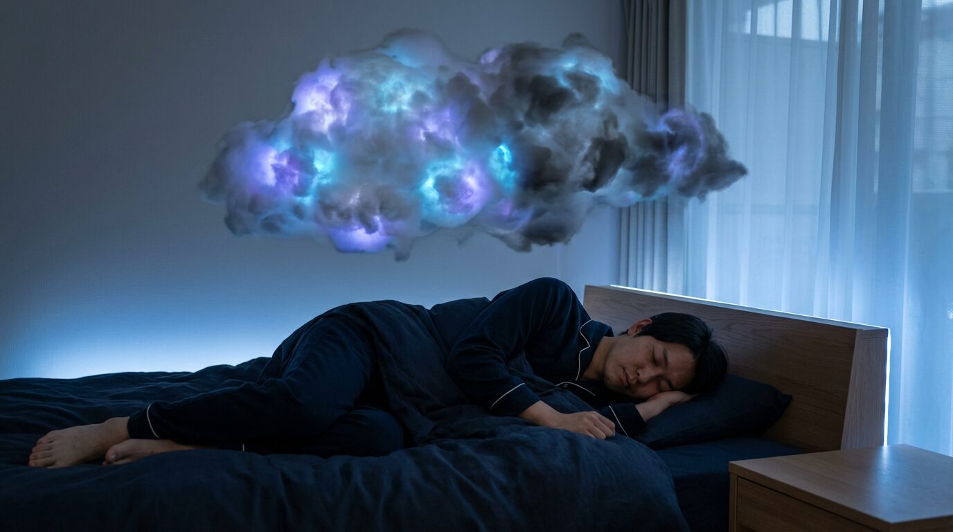 リカバリーウェアで「悪夢」を見る人がいる理由|深い睡眠とレム睡眠の反動を科学的に解説