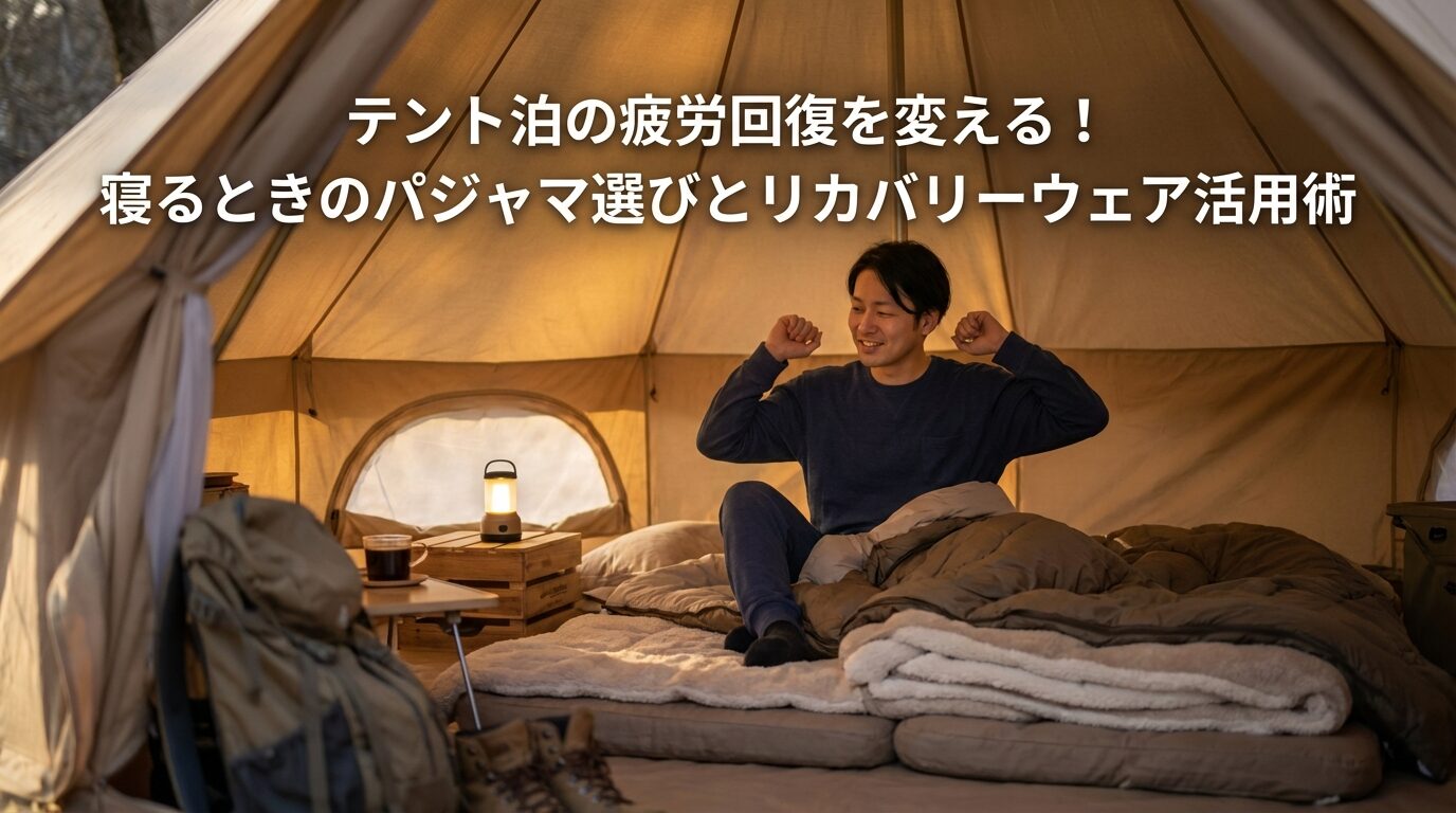 テント泊の疲労回復を変える！寝るときのパジャマ選びとリカバリーウェア活用術