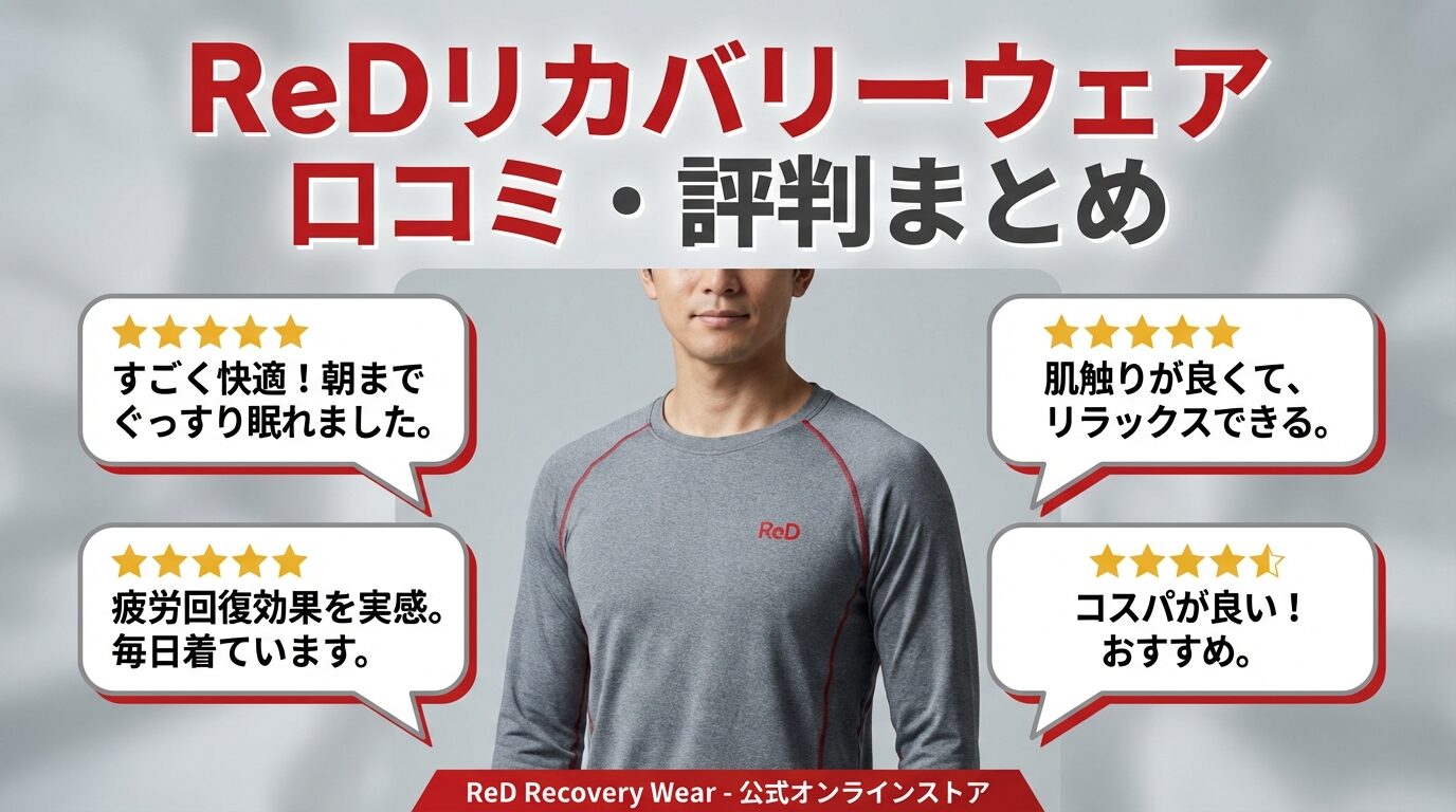 ReD(レッド)リカバリーウェアの口コミ評判|良い点・悪い点と"向かない人"を正直レビュー