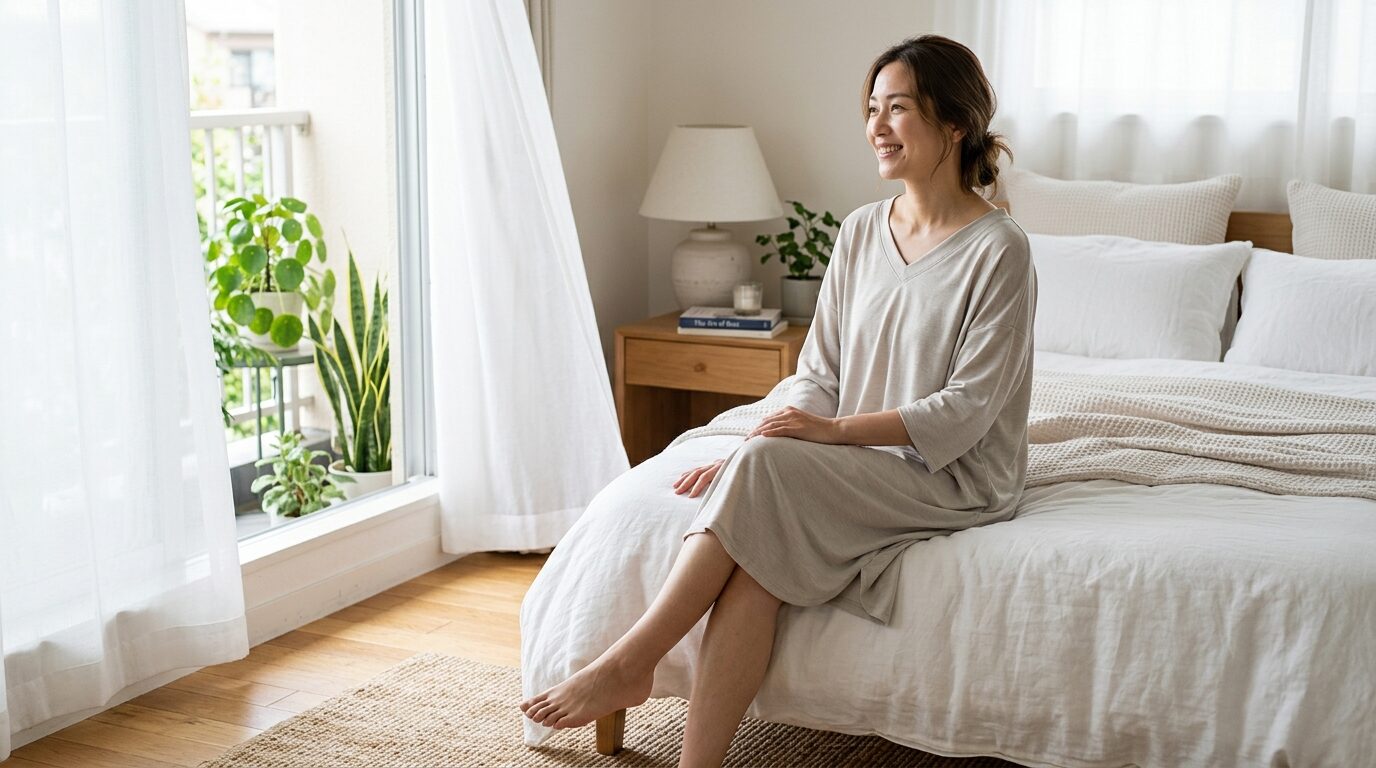 BAKUNE Dry Women's チュニック 口コミ・サイズ感｜首まわり・寝汗・体型カバーの実態