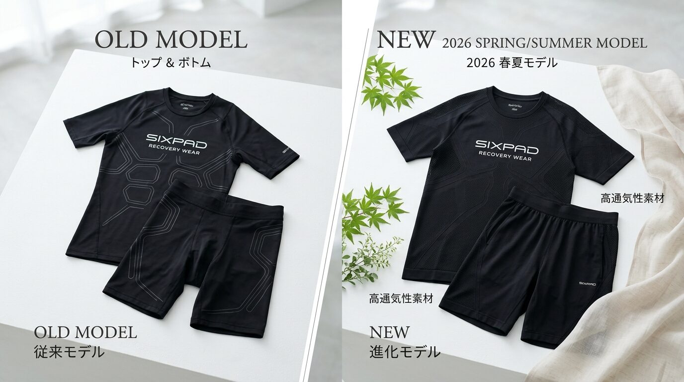 SIXPAD Recovery Wear 2026春夏モデルの違い｜旧モデルとの比較とおすすめを徹底解説