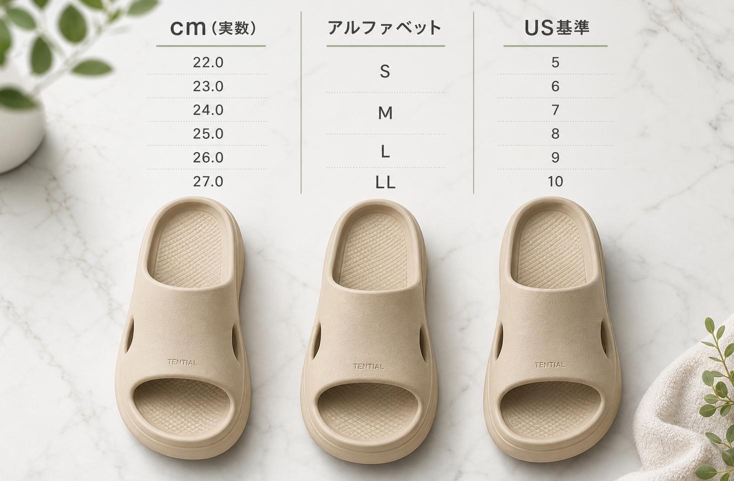 cm実数・アルファベット・US基準