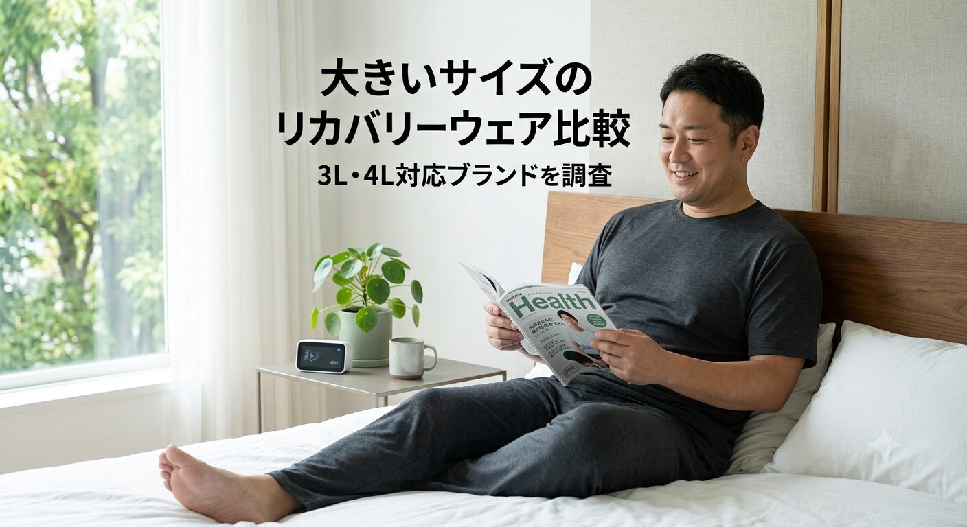 大きいサイズのリカバリーウェア比較｜3L・4L対応ブランドを調査